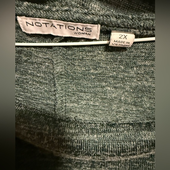 Notations hunter Green  Cowl Neck Sweater - Picture 4 of 4